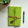 Vintage Faux Leather A5 Notebook green bookishlover.ch Basel Switzerland
