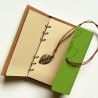 Vintage Faux Leather A5 Notebook green bookishlover.ch Basel Switzerland