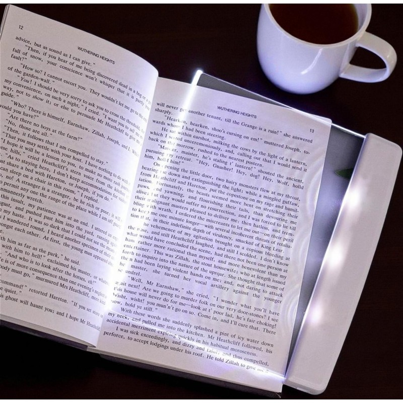 LED Reading Light for Bed – Flat Book Lamp | Eye-Friendly